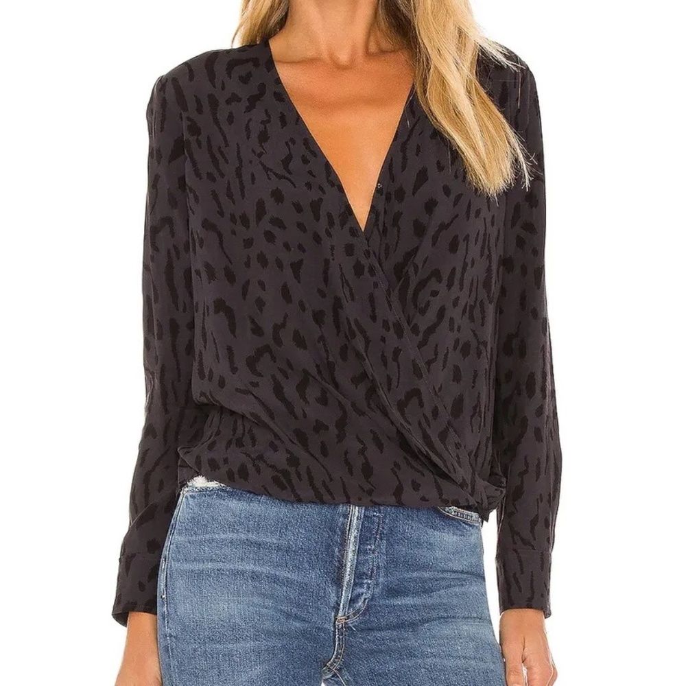 Nwot Rails La Hillary Ash Cheetah Shirt Size S
